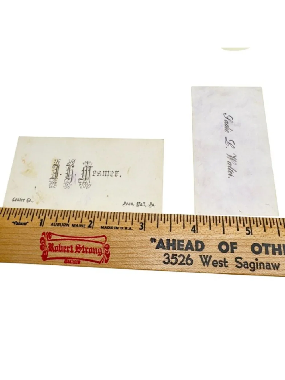 Victorian Calling Cards Set Of 12 Ornate Fonts & 1 Novelty Transparency Design